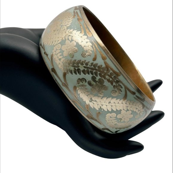 Jewelry - Tiffany Green & Gold Bangle Bracelet
